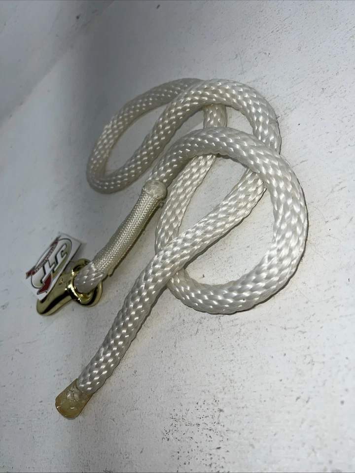 New Tough 1 White 4” Poly Draft Lead Rope #51-3010 M-508 - Image 4 of 4