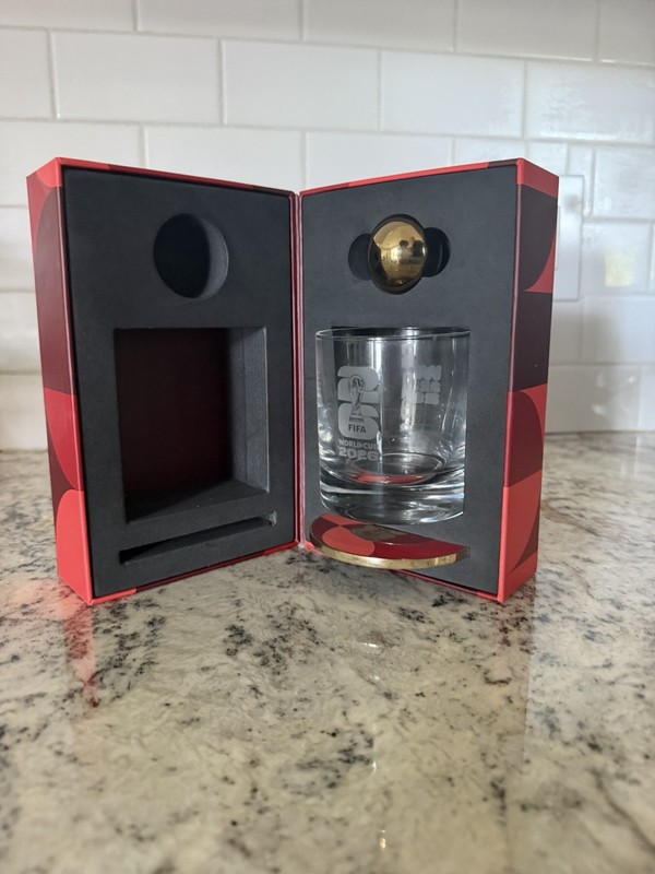 FIFA World Cup 2026 Official Hospitality 8oz Whiskey Glass Set in Box