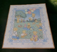 Quilts For Kids Teddy Bear Crib Baby Comforter Quilt Picnic Balloons