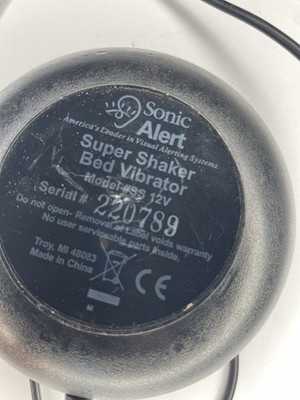Sonic Alert Super Shaker Replacement Bed Vibrator Only - Black - Model SS 12V