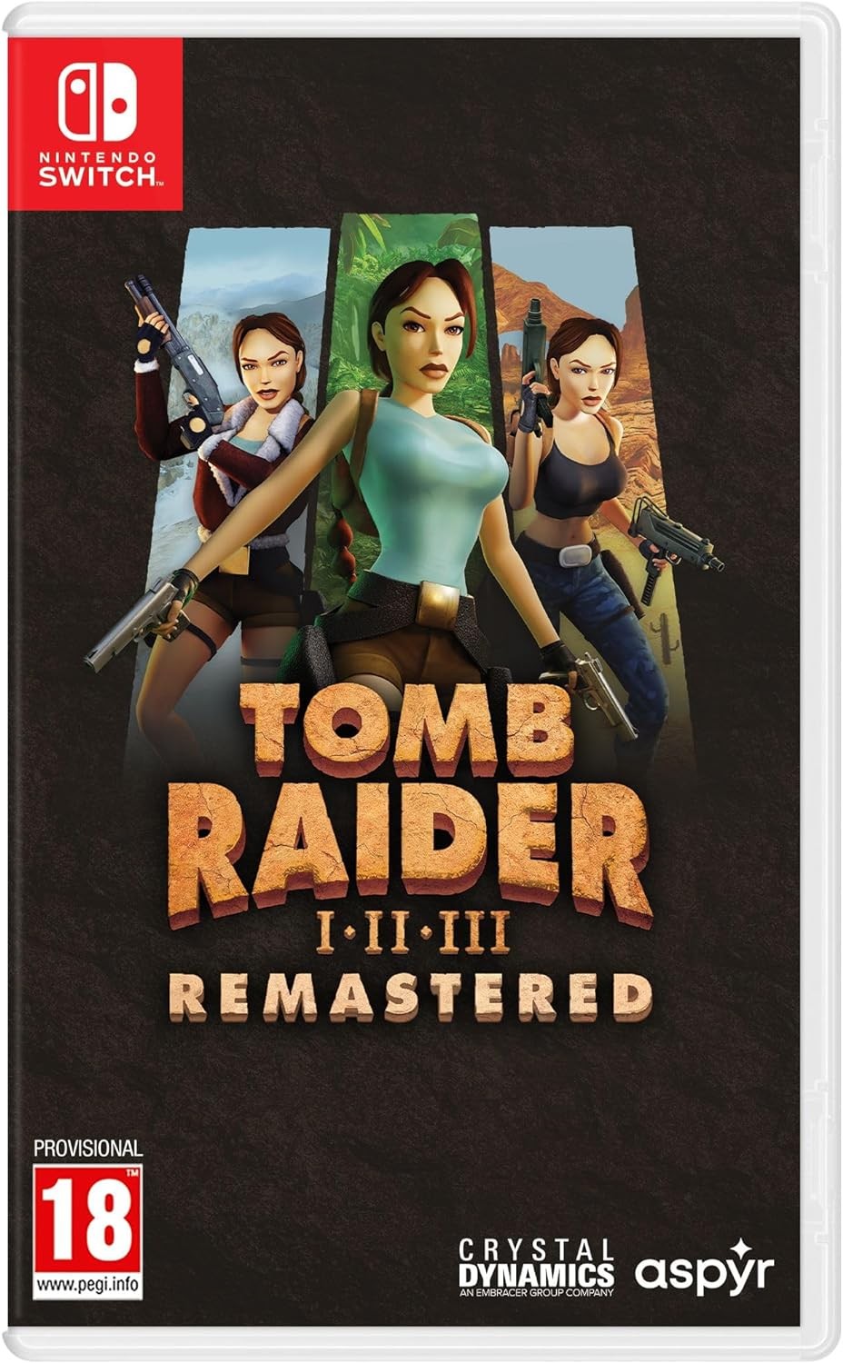 Tomb Raider I-III Remastered Starring Lara Croft (Nintendo Switch) - Brand New