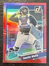 2023 Donruss Baseball Austin Wells Rated Prospect Red Holo 799/2023 Yankees
