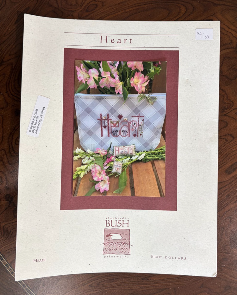 NEW Shepherd's Bush Heart Valentine Love Friend Project Bag Cross ...