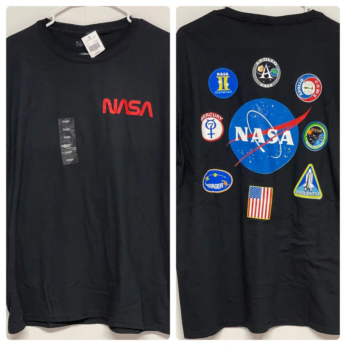 Nasa Black T Shirt New w Tags Size Large