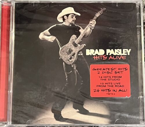 NEW!! Brad Paisley Hits Alive CD Greatest Hits 2010 Sony Music 2 CD Set SEALED