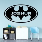 Personalised Batman Inspired Superhero Logo Kids Name Wall Vinyl/Decal Sticker