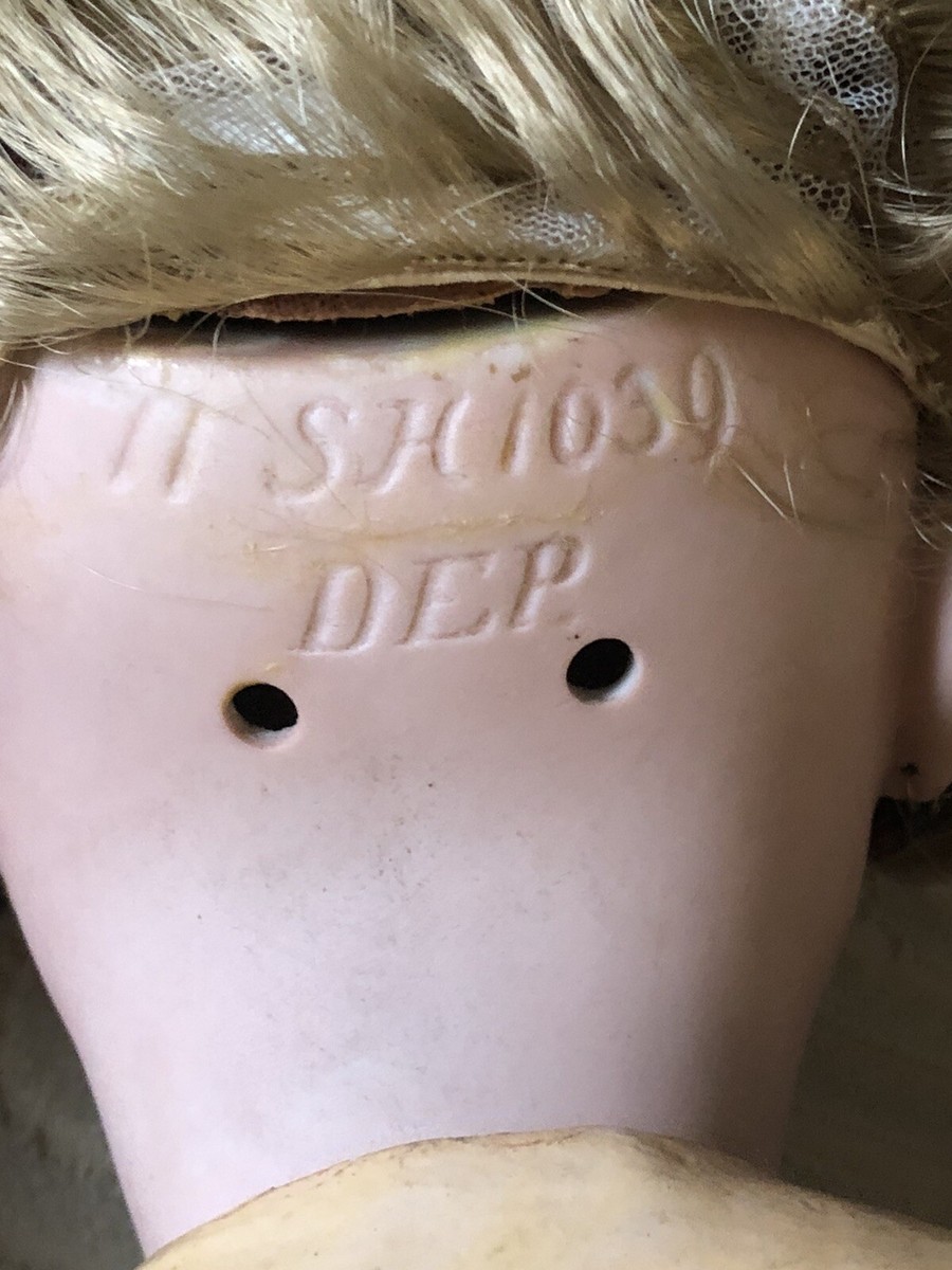 Antique 1880th Simon & Helbig Germany Victorian Bisque Head