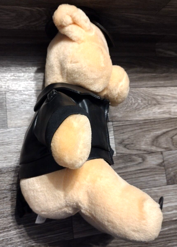 Vintage 1993 Play-by-Play Harley Davidson Biker Hog Plush Pig With Black Jacket - Picture 4 of 8