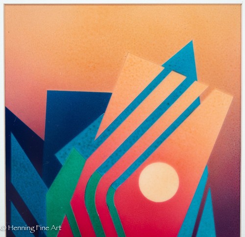 Beautiful Contemporary Colorful Abstract Acrylic Painting by Dean Lauderdale - Picture 3 of 8