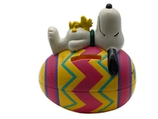 Peanuts Snoopy Whitman's Candies Easter Egg Bank-Empty Shell-Free Shiupping