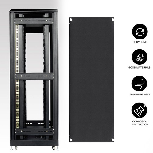 19" 4U Blank Space Panel Plate Rack Mount Network Server Data Filler Spacer - Photo 3/7