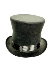 ROCK STAR PLAIN TOP HAT MAGICAN VICTORIAN STEAMPUNK MAD HATTER BAND USA MADE