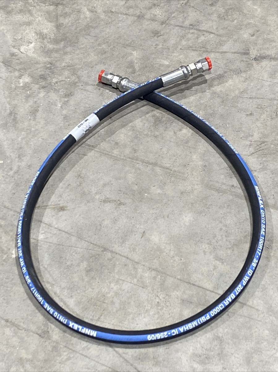 3/4x 144 3/4 NPTx3/4 NPT SAE 100R16 3000PSI Hydraulic Hose