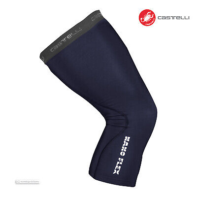 NEW Castelli NANO FLEX 3G Water Repellent Cycling Leg Warmers SAVILE BLUE