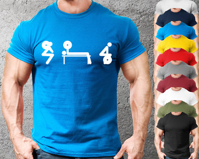 Squat Bench Kreuzheben Gym T-Shirt Herren Gym Kleidung Training Bodybuilding GYM-T