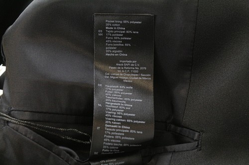 SANDRO Men Blazer 50 Tuxedo Single-Breasted Classic Black Wool Blend Shawl Lapel - Picture 10 of 12