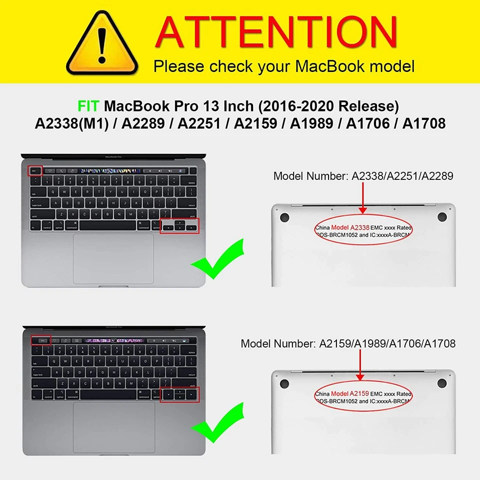 Funda rígida a presión para MacBook Pro 13 pulgadas (versión 2016-2022) Foto 2 de 4