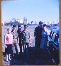 Stereo Realist slide - Israeli Soldiers outside Tel Aviv Israel 1950s - DY9
