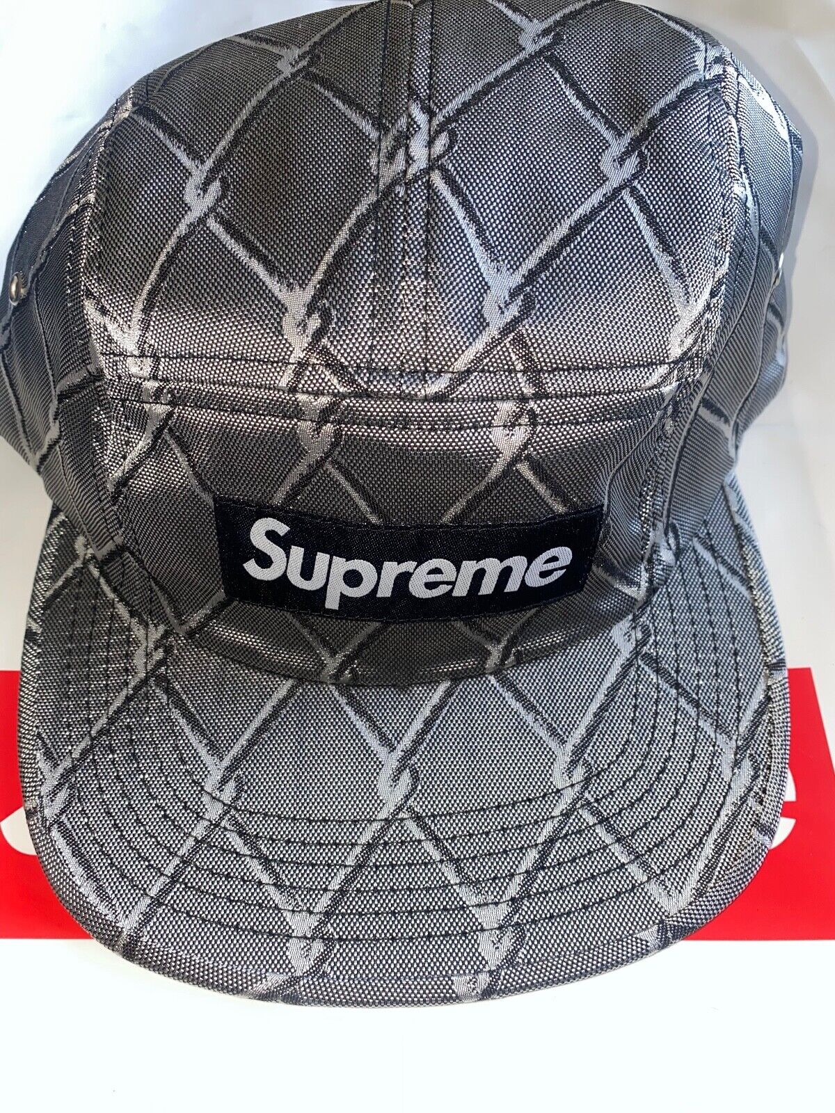 Supreme Louis Vuitton X Supreme 5 Panel Monogram Leather Hat