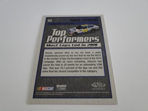 2011 Element Jimmie Johnson Card #92 - Picture 2 of 2