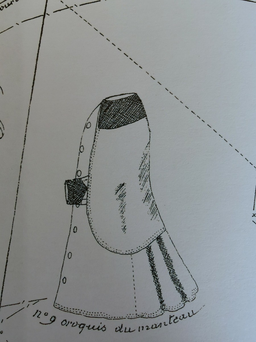 Reproduction Ancien Patron De Poupée – Modèle Manteau-Blouise – Journal La Poupée Modèle, Janvier 1884 – France