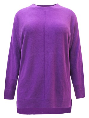 Curve jumper purple plus size 18 20 22 24 26 28 30 32 front seam detail