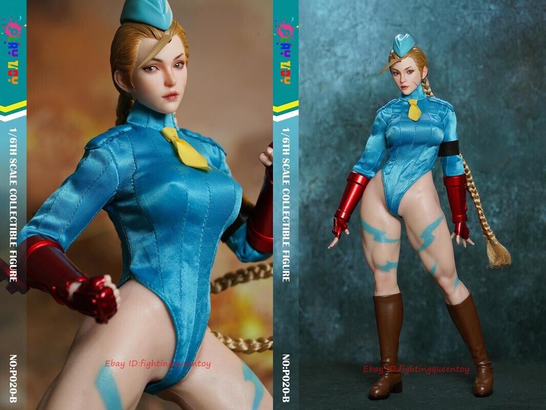 PLAY TOY P020 Street Fighter Cammy B Blue Clothes Ver. 1/6 PLAY TOY P020 Street Fighter Cammy B Blue Clothes Ver. 1/6