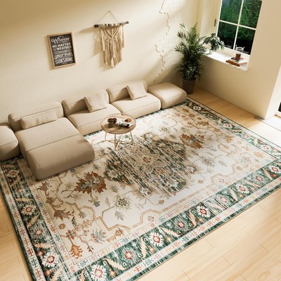 Square Cashmere Carpet Decorative Carpet Non-slip Carpet Thick Floor Mat