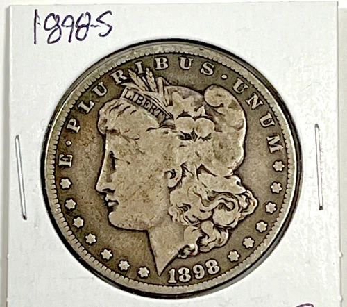 1898-S Morgan Dollar : Fine