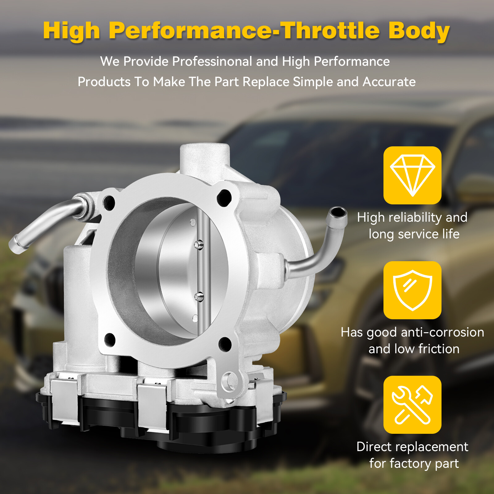 New Throttle Body For Volkswagen Jetta Beetle Rabbit 2.5L 2006 2007 ...