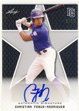CHRISTIAN FEBUS-RODRIGUEZ 2020 Leaf Perfect Game PG Black AUTO /50