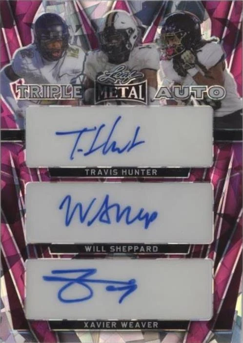 2024 Leaf Metal Travis Hunter Will Sheppard Xavier Weaver #TA-5