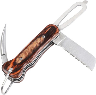 Classic 8.5-Inch Sailing Knife with Marlin Spike - Ideal for Boating and Camping