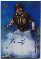 2021 Bowman Inception - ROBERT HASSELL - Blue Silver Foil Autograph Rookie #d/99