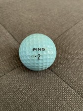 Vintage Two Tone Ping Pebble Beach Links Logo Eye Light Blue  White Golf Ball