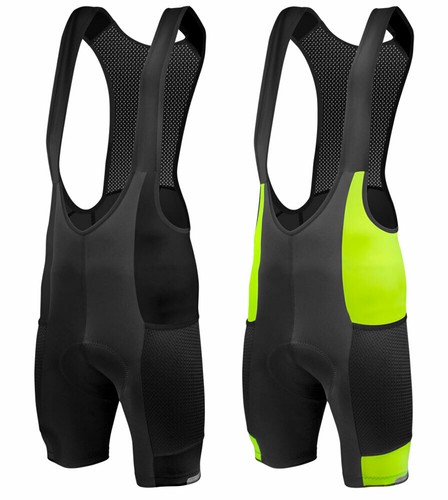 Men's Gel Touring Padded Cycling Bib-Shorts | Large Mesh Pockets | Made in USA - Picture 6 of 18
