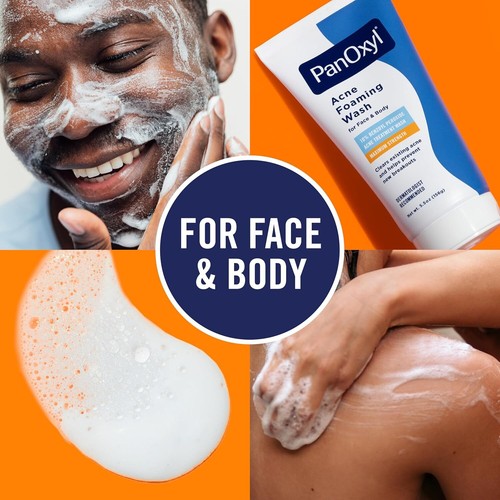 Acne Foaming Wash Benzoyl Peroxide 10% Maximum Strength Antimicrobial, 5.5 Oz - Picture 6 of 11