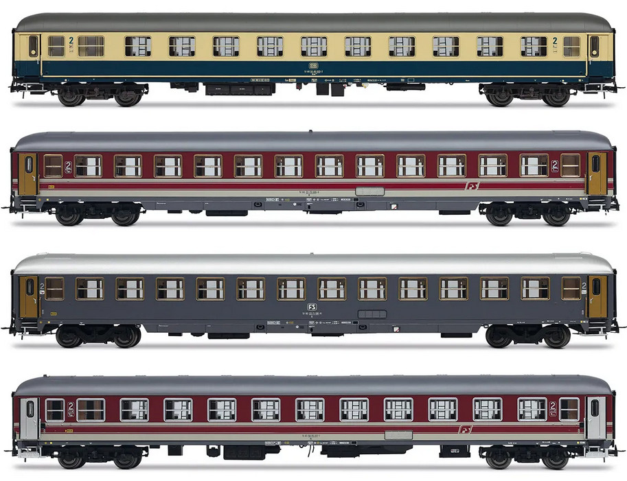Rivarossi HR4375  4er Set Nr.2  Italien-Holland Express, Ep. V, Spur H0 NEU+OVP