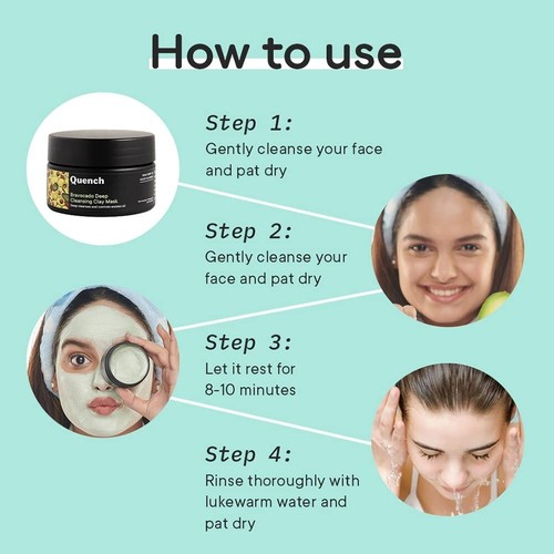 Quench Bravocado Deep Cleansing Clay Mask - 50ml - Picture 6 of 9