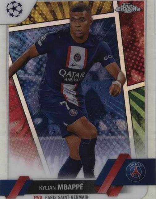 2022-23 Topps Chrome UEFA Club Competitions Kylian Mbappé #100 for
