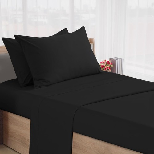 4 Piece Cot Size Sheets Fitted Cot Sheet Set 30"x75" for Camp Bunk/Guest Beds - Picture 34 of 39