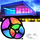 5M RGB SMD 5050 LED Strip Light Colour Changing Cabinet Kitchen Remote FULL SET
