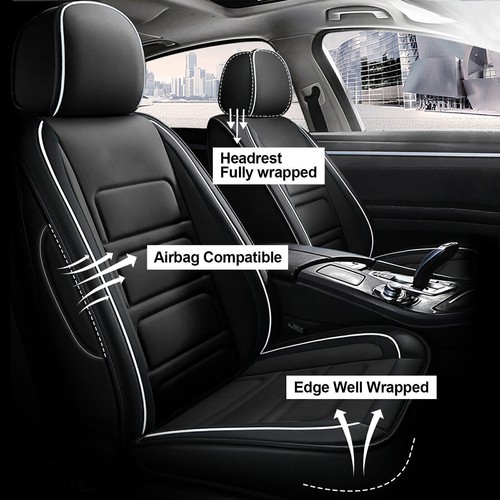 For SUBARU WRX 2015-2024 Deluxe Full Set Car Seat Covers Faux Leather Protector - Picture 3 of 7