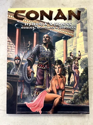 Mongoose Conan RPG 1st Ed Hyboria's Finest - Nobles, Scholars & Soldiers - USED - Image 1 of 2