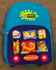 Mochila iluminada Duracell Nickelodeon Cat Dog Hey Arnold Rugrats 1999 de colección