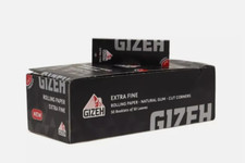 Cartine GIZEH Black Extra Fine Nero Corte Regolar Singole 50 Libretti