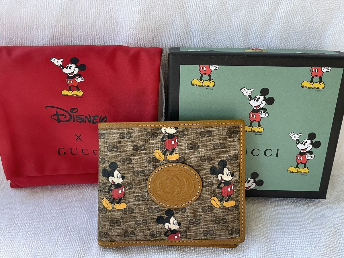 Gucci Mickey Mouse Disney X Men's Bifold Wallet 602547 | eBay Gucci Mickey Mouse Disney X Men's Bifold Wallet 602547 | eBay
