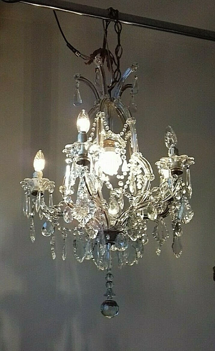 Old crystal chandelier outlet