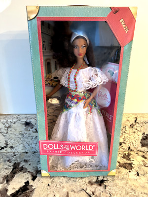 Barbie Dolls of the World Collection Passport Brazil Pink Label 2011