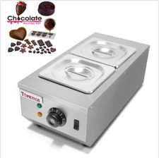 2-Tanks Chocolate Melter Melting Machine Electric Water Heating 220V na